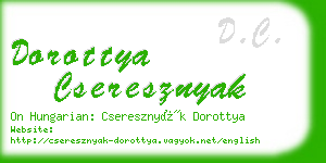 dorottya cseresznyak business card